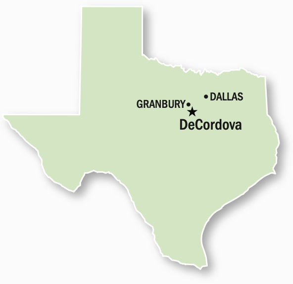 map of DeCordova power plant