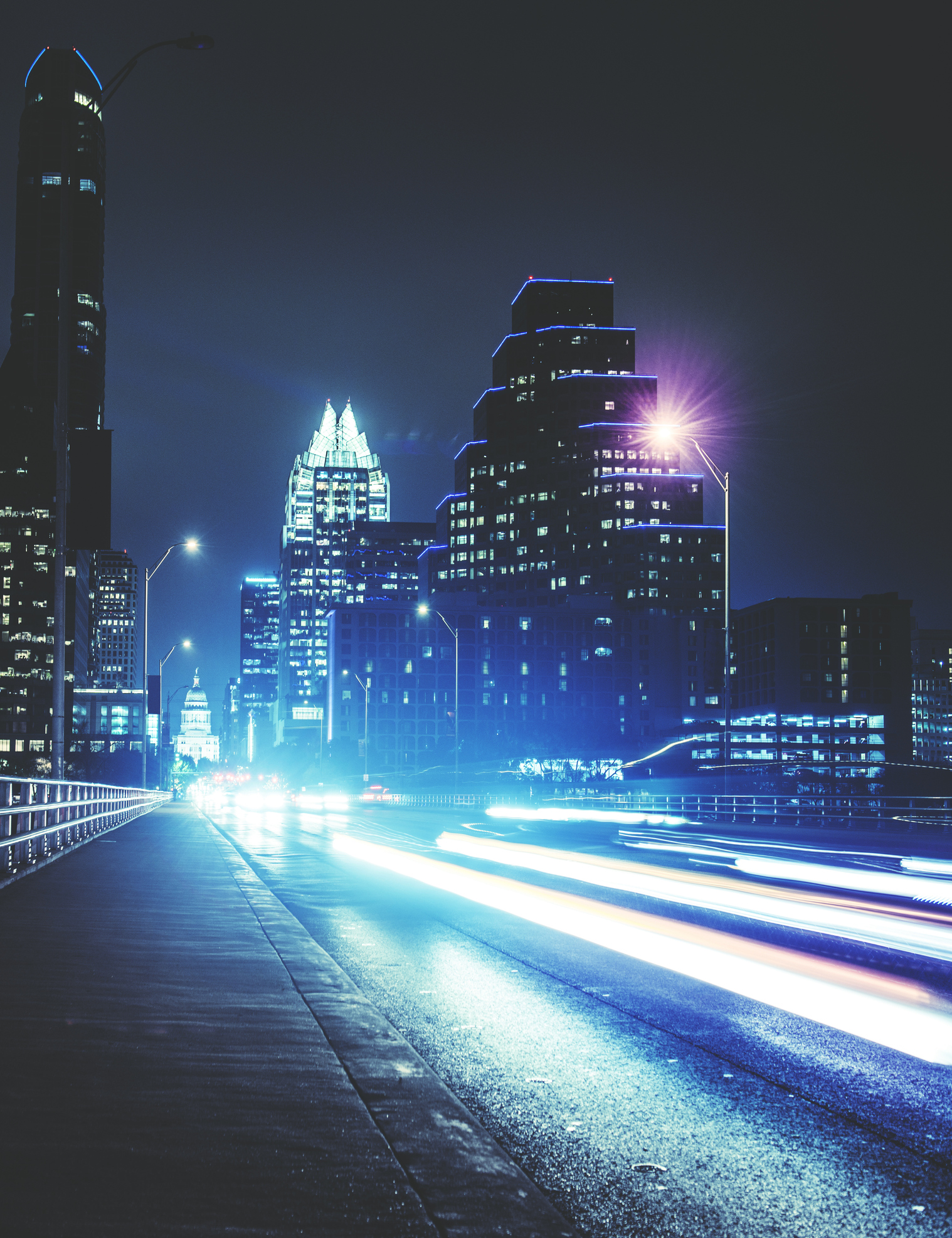 Austin night skyline